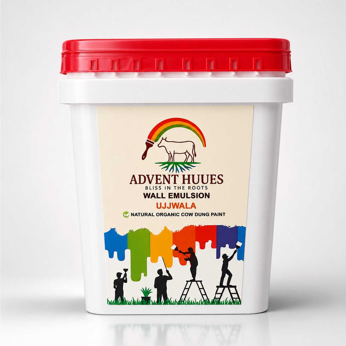 Advent Huues Ujjwala – Natural Organic Cow Dung Wall Emulsion