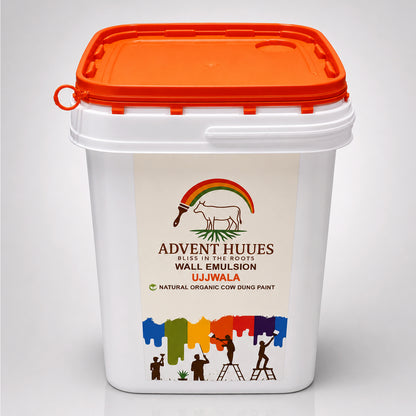 Advent Huues Ujjwala – Natural Organic Cow Dung Wall Emulsion